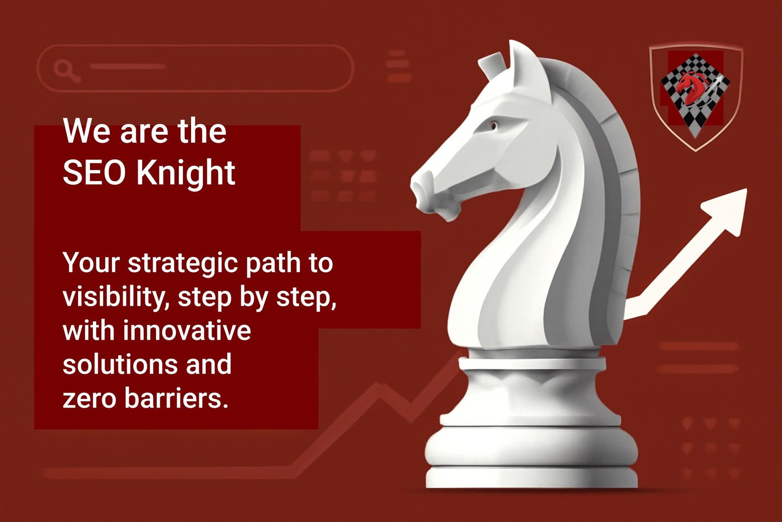 SEO Knight Banner - Strategic path to visibility | Rankstallion